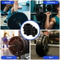 thumbnail image 2 of Raindrops 4Pcs Universal Dumbbell Locking Nut Black Plastic Barbell Accessory for Home, 2 of 8