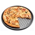 thumbnail image 3 of DOLITY 24/26/28/32CM Carbon Steel Non-stick Pizza Baking Pan Mesh Tray Plate Round Deep 28cm, 3 of 9