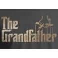 thumbnail image 2 of Grandfather Tee Funny Gift for Grandfather T-Shirt Distressed Gold/Charcoal L, 2 of 4