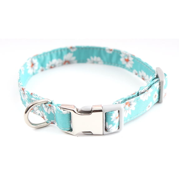 Dog collar lead knot cotton girl dog collar strap Safety metal clasp adjustable dog collar