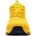 thumbnail image 2 of FENLERN Mens Running Shoes Lightweight Walking Sports Sneakers Yellow Size 9, 2 of 6
