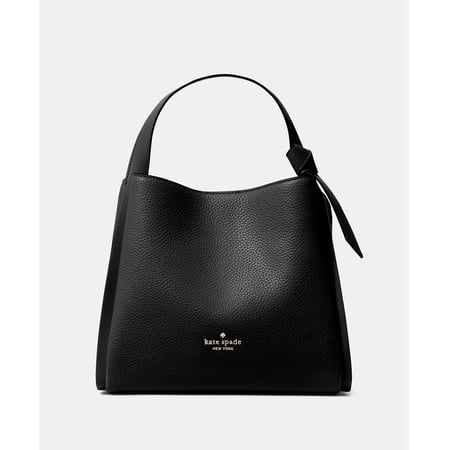 Kate Spade Knott Carryall Bag | Pebbled Leather | Convertible Crossbody & Top Handle | Women's – Black