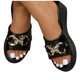 thumbnail image 4 of Vestidos de Tamaño Mayor de las Mujeres Estilo Versátil Casual Tacón de Cuña Primavera/Verano Sandalias Ligeras de Moda Zapatos Negros de las Mujeres, 4 of 9
