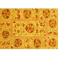 thumbnail image 1 of Ahgly Company Indoor Rectangle Oriental Yellow Modern Area Rugs, 2' x 5', 1 of 4