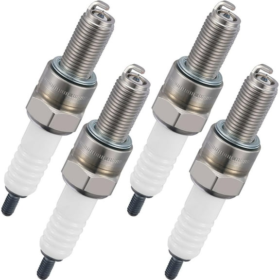 BDFHYK 4578 Iridium Spark Plugs Compatible with Aprilia for Kawasaki for Yamaha for Textron compatible with Suzuki Universal Motorcycle Spark Plugs Replacement for CR7E Set of 4