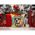thumbnail image 2 of Coussin Décoratif Golden Retriever Hippie Dawg, 2 of 6