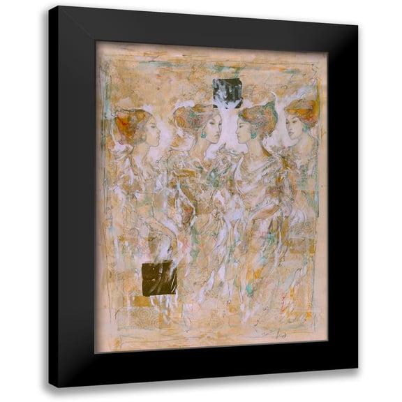 Wiley, Marta 11x14 Black Modern Framed Museum Art Print Titled - Golden, Ballerina
