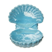 Beachcombers Small Oyster Iridescent Dish Blue