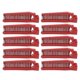 thumbnail image 2 of 10pcs Foldable Hair Comb Portable Shaping Multi Functional Folding Comb for Hairdressing Red, 2 of 5