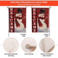 thumbnail image 5 of JOOCAR Christmas Garden Flag Double Sided Snowman Pattern Burlap Welcome Flag Weather Resistant Fade Resistant Winter Christmas Outdoor Yard Decoration Dimensions: 18 x 12 inches, 5 of 7