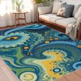 thumbnail image 2 of 1PC Abstract Area Carpet Local Carpet, Lightweight Washable Easy-to-Tidy Carpet Mat Festival Gift, Suitable for Living Room, Bedroom, Dining Room, Bathroom, Hallway, Room Accessones, 2 of 8