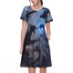 thumbnail image 1 of Easygdp Black And Blue Lightning Dragon para Vestido Transpirable de Mujer, Vestido Suelto de Manga Corta con Pliegues y Bolsillos para el Verano, 1 of 6