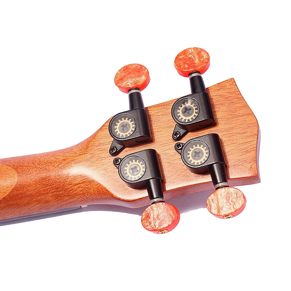 Raindrops Travel Ukulele Brown Wood with Solid Spruce Top and Sapele Sides Compact Portable Instrument