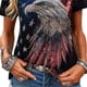 thumbnail image 4 of Mujeres Manga Corta Tops Moda Casual Cómoda Impresión Manga Corta V Cuello Blusa Camiseta Top Suave Y Transpirable Tela Multi-Ocasión Usabilidad, 4 of 5