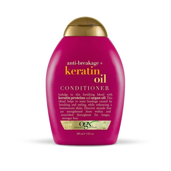 Acondicionador Ogx Ever Straight keratin oil 385 ml