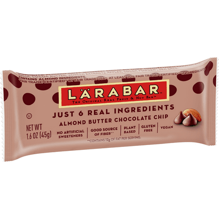 Larabar Almond Butter Chocolate Chip The Original Fruit and Nut Food Bar