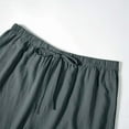 thumbnail image 6 of Pxiakgy Linen Shorts for Women Women's Wide Leg Pants Casual Wide Leg Lightweight Loose Palazzo Pants Trouser with Pockets Summer Line Comfy Lounge Beach Lightweight Short Dark Grey Xl, 6 of 7