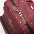 thumbnail image 5 of Kaukko student backpack for girls boys & kids with 14" laptop compartment & anti-theft pocket for everyday use, 11.8"* 5.2"* 17.7"/ 17.6L（5-3 Maroon）, 5 of 5