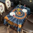 thumbnail image 2 of Orange Blue Tie Dye Mandala Pattern Rectangle Tablecloth 60"x120",Waterproof Polyester Rectangle Table Cloth, Wipeable Spillproof Polyester Tablecloth for Dining, Camping, Indoor and Outdoor, 2 of 5