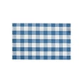 thumbnail image 2 of Fall Rug, 20 x 30 Inches Fall Cotton Orange and White Plaid Rug, Hand-Woven Indoor/Outdoor Buffalo Plaid Rug for Porch, Living Room, Entryway, Blue, 2 of 9