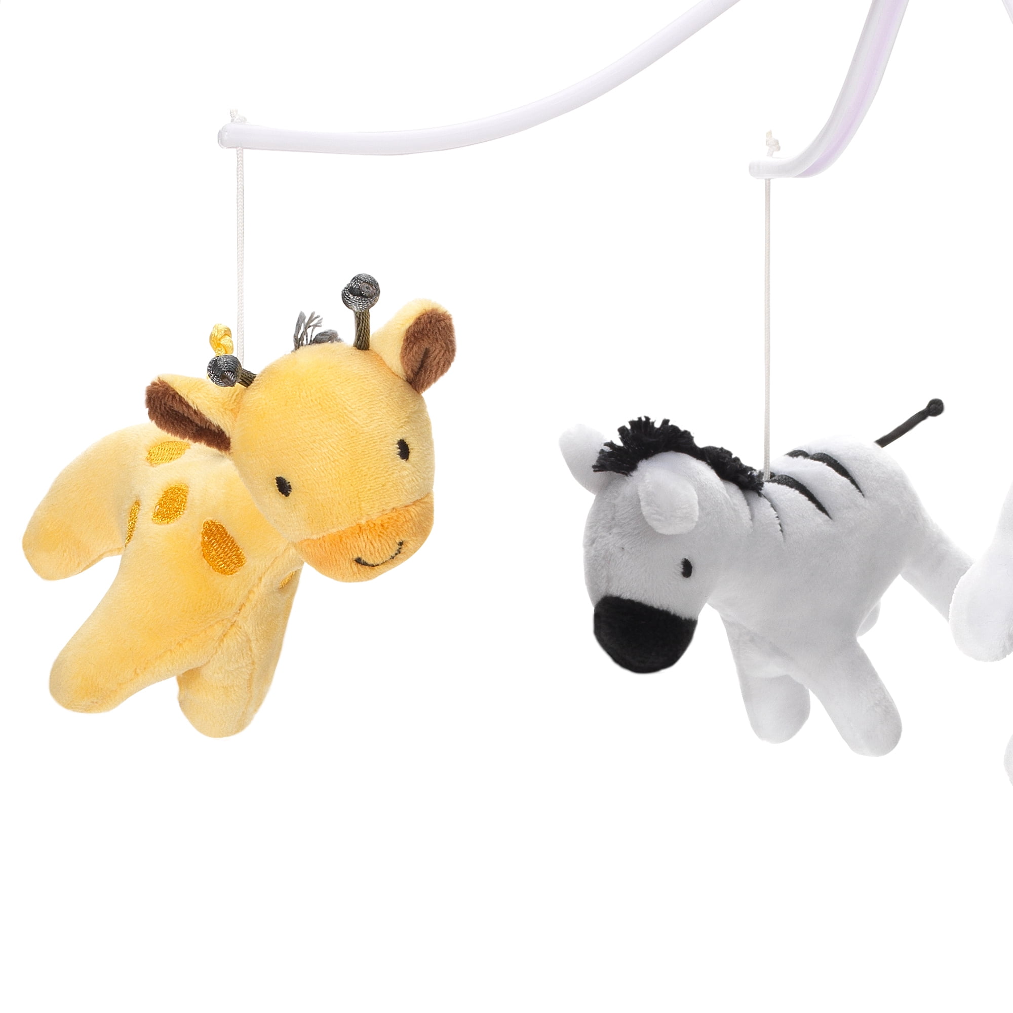 Bedtime Originals Mighty Jungle Animals Giraffe/Zebra Musical Baby Crib Mobile