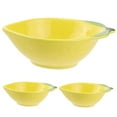 thumbnail image 4 of SOPOTUTU Yellow Ceramic Sauce Bowls Set of 3 for Kitchen Use Perfect for Condiments Dipping and Serving, 4 of 8