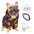 thumbnail image 3 of Balery Colorful Cats Sudadera con Capucha para Perros Pequeños – Ropa para Mascotas, Disfraz para Perros y Gatos, Ideal para Fiestas y Cosplay-Large, 3 of 7
