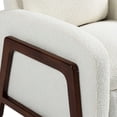 Adjustable Recliner Chair, Single Boucle Fabric Recliner Sofa with ...