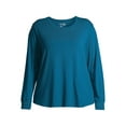thumbnail image 6 of Terra & Sky Long Sleeve Pullover Relaxed Fit T-Shirt (Women's Plus) 1 Pack, 6 of 6