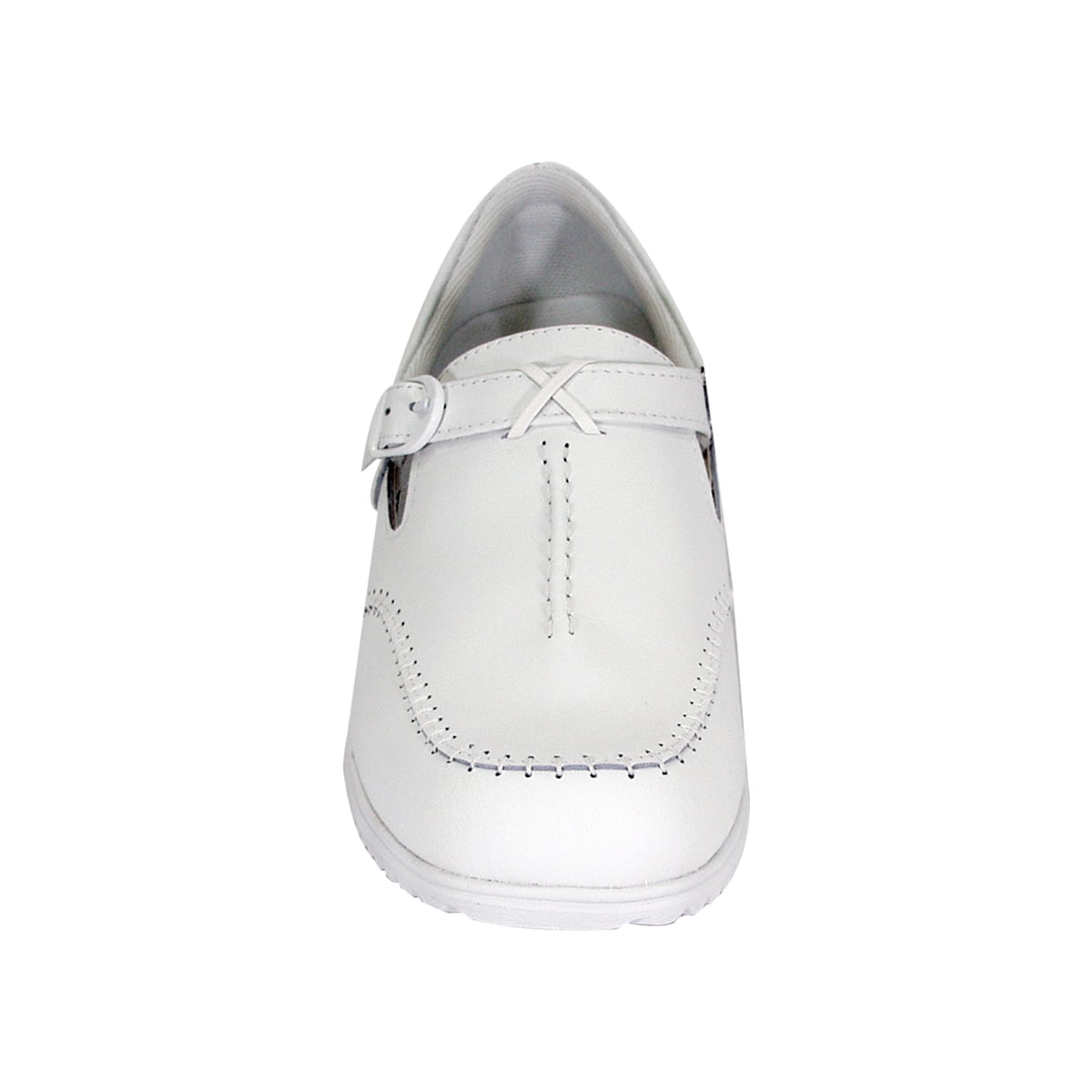 24 HOUR COMFORT Lauren Wide Width Comfort Shoe For Work and Casual Attire WHITE 6