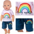 thumbnail image 3 of K.T. Fancy 5 Sets Baby Doll Clothes 14-18 Inch Doll Clothes Outfits Casual Wear for Baby Doll, 16 Inch Baby Doll Clothes 17 in Boy Doll Clothes 18 inch Doll, 3 of 6