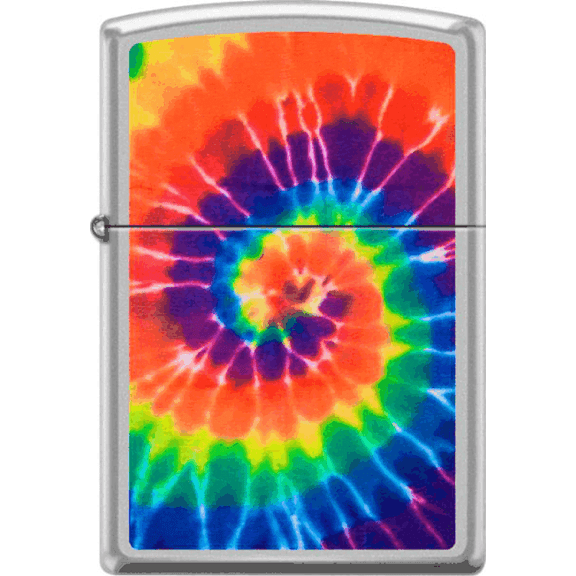 Tye Dye Swirl Chrome Zippo Lighter