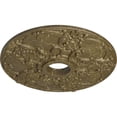 thumbnail image 3 of Ekena Millwork 18"OD x 3 1/2"ID x 1 3/8"P Norwich Ceiling Medallion (Fits Canopies up to 4 1/2"), Hand-Painted Mississippi Mud Crackle, 3 of 6