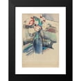 thumbnail image 2 of Paul Cézanne 14x18 Black Modern Framed Museum Art Print Titled - Roses in a Bottle (Recto) (1900-1904), 2 of 5