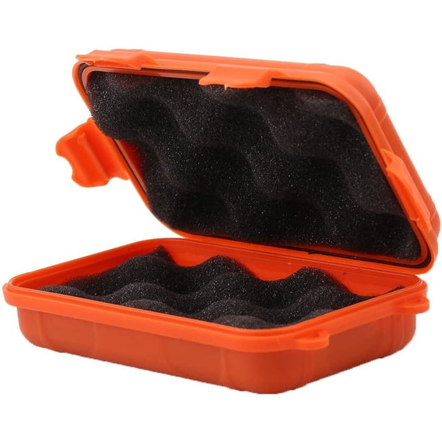 ZOUSSIQI Outdoor Plastic Shockproof Box Airtight Survival Case Container Storage Carry Box Small (S-Orange) CA919-37518