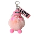thumbnail image 3 of Llavero de peluche con colgante de mochila, regalo de cumpleaños, decorativo, creativo, lindo y adorable. Rosa, 3 of 9