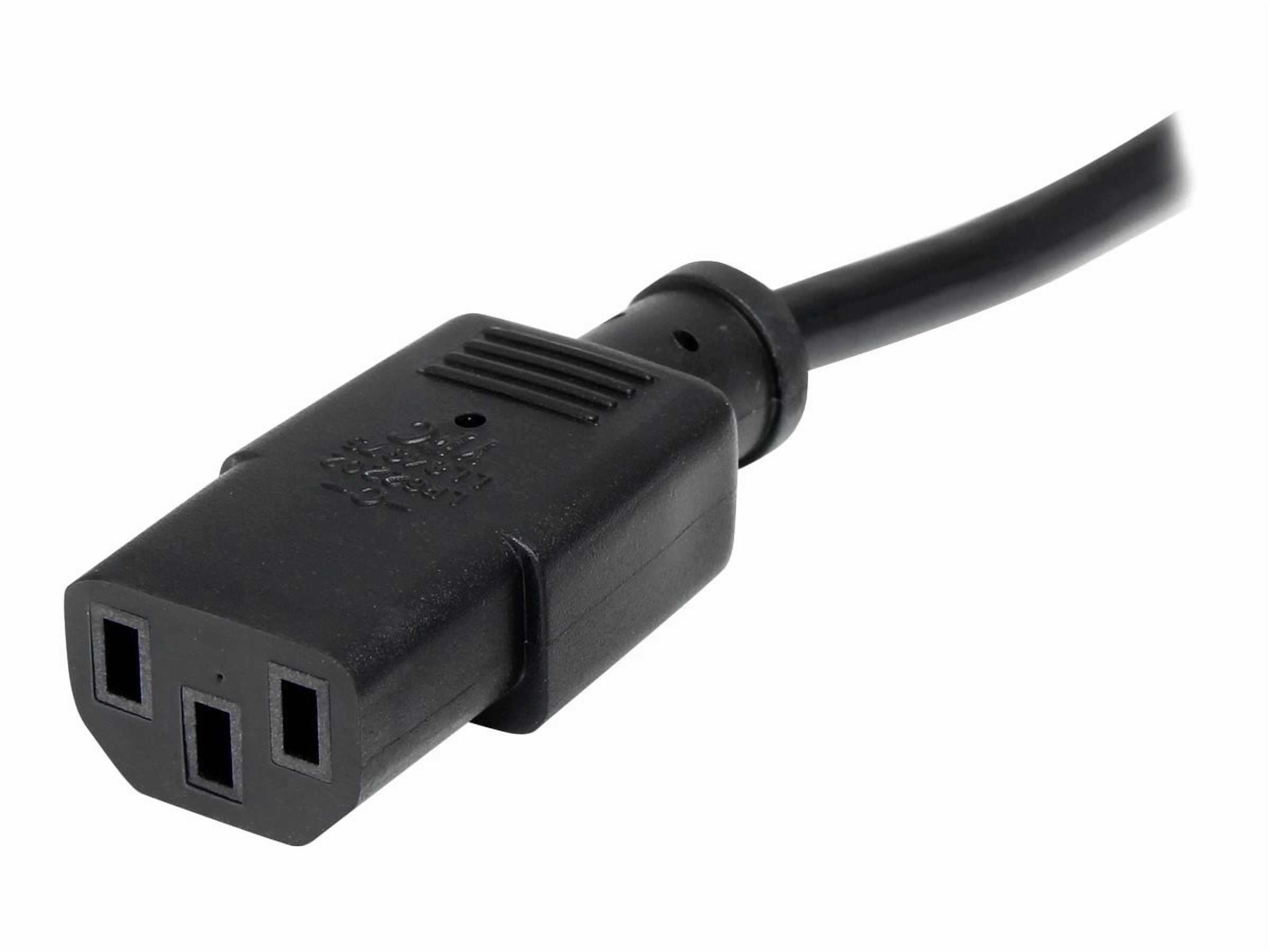 StarTech 10 ft 14 AWG Computer Power Cord, Black