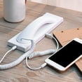 thumbnail image 2 of Maoww Récepteur Téléphonique Classique Professionnel Rétro Écouteurs Équipement Combiné Externe Accessoires Dispositifs Récepteurs Blanc, 2 of 9