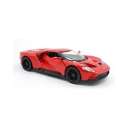 Kinsmart 5 2017 Ford GT Diecast Model Toy Car, but NO Box, Ford GT Red, Size: 5