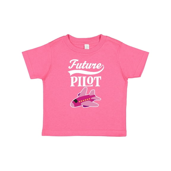Inktastic Future Pilot Girls Airplane Career Girls Baby T-Shirt