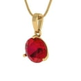 thumbnail image 2 of Clara Pucci 14K Yellow Solid Hypoallergenic Gold 2Ct Tourmaline Round Brilliant Cut Solitaire Designer Necklace Pendant For October, 2 of 6