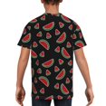 thumbnail image 5 of Wukai Watermelon Youth Unisex Short Sleeve T-Shirt for Boys, Girls, Teens, and Kids-X-Small, 5 of 7