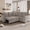 Light Brown, variant on L-Shaped Pull Out Sofa Bed with Storage, 5 Seat Sleeper Sectional Couch with USB Ports and Cup Holders, Convertible Sofa Bed for Living Room Apartment, Light Brown