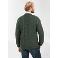 thumbnail image 5 of SAOL Aran Cable Knit Fisherman Cardigan Sweater 100% Merino Wool Men's Irish Button Up V-Neck Jacket Made in Ireland, 5 of 6