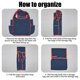 thumbnail image 4 of Bolsa de compras plegable | Bolsa reutilizable con portabotellas | Bolso de hombro impermeable de gran capacidad para la compra, viajes y uso diario, 4 of 7