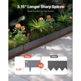 thumbnail image 2 of VEVOR Steel Landscape Edging, 5 Packs 39 x 5 in Rust-Resistant Metal Landscape Edging, Bendable Garden Edging Border,Heavy Duty Lawn Edging, Easy-to-Install,Flower Bed Yard Pathway Divider Dark Gray, 2 of 9