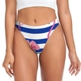 thumbnail image 1 of Fotbe Flamingo Tanga Sin Costuras para Mujer con Estampado – Panties Invisibles, Transpirables y Cómodos para Uso Diario-Medium, 1 of 6