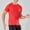 #Red, variant on DPTALR Men's Stretchy Casual Solid Color Crew Neck Short Sleeve Sports T-shirt,Sky Blue, XL