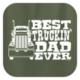 thumbnail image 2 of Best Dad Ever Gift For Dad Best Truckin' Dad Ever Short Sleeve T-Shirt 2X-Large Military Green, 2 of 3