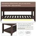 thumbnail image 3 of MODERNLUXE 35.4" Shoe Bench Entryway Bench with 2 Storage Drawers and Cushioned Seat,Farmhouse Shoe Rack with Bottom Shelf for Entryway Hallway and Bedroom,Espresso, 3 of 8